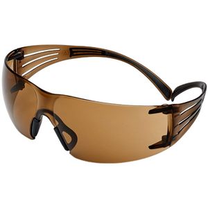3M® Schutzbrille SecureFit™ 400, bronze getönt, Rahmen Braun, K&N, UV, AS, SGAF