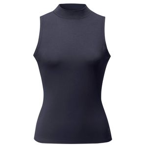 Yoga Top Stand Up Collar - midnight-blue M