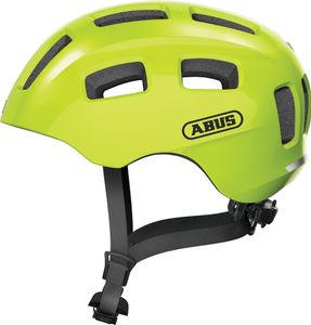 ABUS Fahrradhelm Youn-I 2.0 - mit Licht für Kinder, Jugendliche und junge Erwachsene - für Mädels und Jungs - Gelb, Größe S