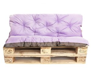 Setgarden,Palettenkissen set|palettenkissen outdoor|europaletten sitzkissen120x60 + rückenkissen 120x50cm| paletten kissen Purple