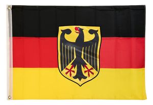 PHENO FLAGS Fahne Flagge Deutschland Adler 90X150 2 Ösen Deutsche Nationalflagge
