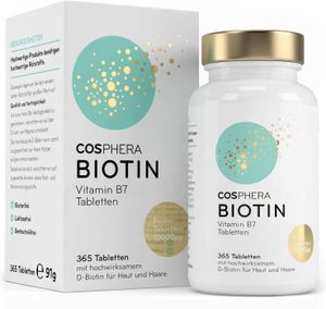 Cosphera Biotin Vitamin B7 Tabletten (365 Stück)