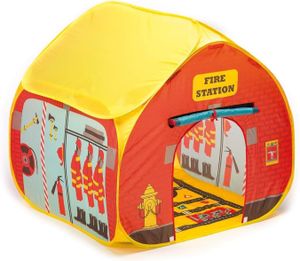Pop It Up Fire Station – Spielzelt mit bedrucktem Boden – Schneller Auf- und Abbau dank Pop-Up-Mechanismus – Für Jungen und Mädchen