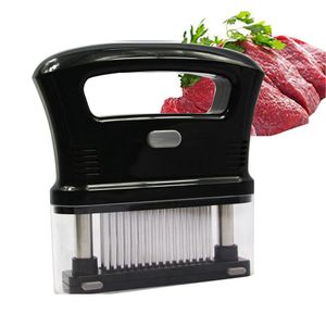 Fleischklopfer mit 48 Edelstahl Nadelklingen, Küchen-Kochwerkzeug, ideal zum Zartmachen, Grillen, Marinade