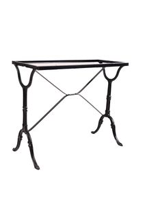 SIT Möbel Tischgestell | Gusseisen schwarz | B 85 x T 40,5 x H 68,5 cm | 00150-11 | Serie TOPS & TABLES
