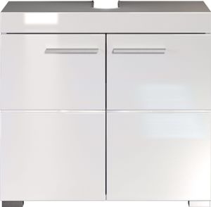 trendteam Bad Waschbeckenunterschrank Amanda Weiß Melamin/Weiß Hochglanz Tiefzieh 60 x 56 x 34 cm trendteam Bad Waschbeckenunterschrank Amanda Weiß Melamin/Weiß Hochglanz Tiefzieh 60 x 56 x 34 cm