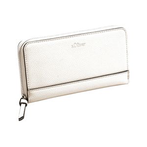 s.Oliver Zip Wallet Reißverschluss Geldbörse Portemonnaie 2129974, Farbe:Beige s.Oliver Zip Wallet Reißverschluss Geldbörse Portemonnaie 2129974, Farbe:Beige