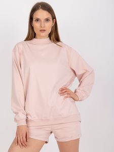 Bluza damska Basic Feel Good Levin jasnoróżowa S/M