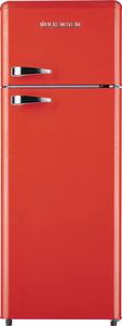 WOLKENSTEIN Retro Kühl-Gefrierkombination Kühlschrank GK212.4RT FR rot 211L E
