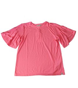 GARCIA T-Shirt knalliges Kinder Sommer-Shirt mit weiten Ärmeln Pink, Größe:176