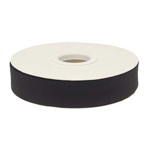 20m Schrägband PolyBaumwolle unifarben 20mm breit gefalzt Einfassband Farbwahl, Farbe:schwarz