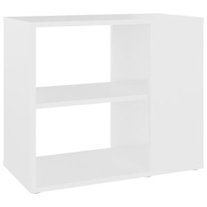 vidaXL Bílý boční stolek 60x30x50 cm Dřevěný materiál