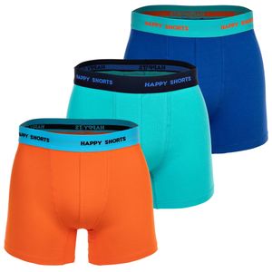 Happy Shorts Retro-Pants unterhose männer Motive blue-orange-turquise L (Herren)