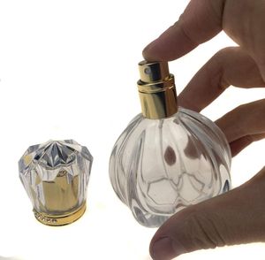Parfümflakon Zerstäuber Kristall Glas Kunst Leer Parfümflakon Nachfüllbar für 50ml