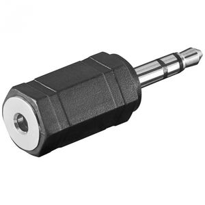 Wentronic Kopfhörer Adapter, AUX Klinke 3,5 mm zu 2,5 mm, Klinke 3,5 mm Stecker (3-Pin, stereo) - Klinke 3,5 mm Stecker (3-Pin, stereo) > Klinke 2,5 mm Buchse (3-Pin, stereo)