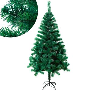LZQ Künstlicher Weihnachtsbaum 210CM Tannenbaum Grün PVC Nadeln mit Metallständer Deko Christbaum für Zuhause, Büro, Geschäfte & Hotels
