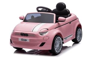 Fiat 500E Elektro Auto Kinder 12V Fernbedienung - Rosa