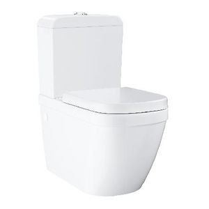 Grohe Euro Ceramic - Set - Stand-WC-Kombination mit Spülkasten + WC-Sitz SoftClose, Rimless, Alpinweiß 39462000
