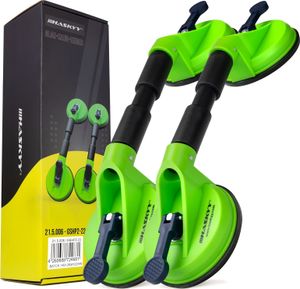 2x Doppel-Saugheber Glasheber Fliesen Heben Vakuumheber Glassauger