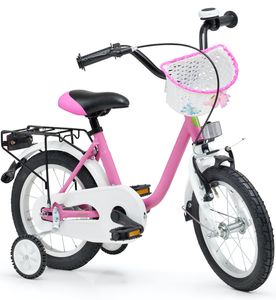 Qualitäts Kinderfahrrad 14 Zoll matt Pink Mädchen Kinderrad Fahrrad ab 3 Jahre