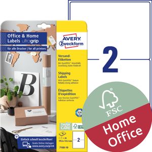 AVERY Zweckform Versand-Etiketten Home Office 199,6 x 143,5mm weiß 20 Etiketten