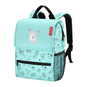 reisenthel Rucksack Kinder 5 Liter backpack cats and dogs -Mint Polyester mit Reflektor 21x28x12 cm - Mint