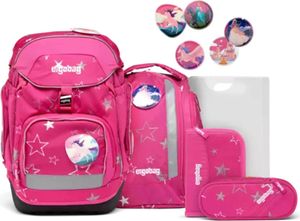 ergobag Schulranzen Pack-Set 6-teilig SternzauBär pink