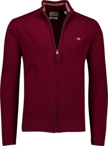 Gant Weste bordeauxrot Wolle