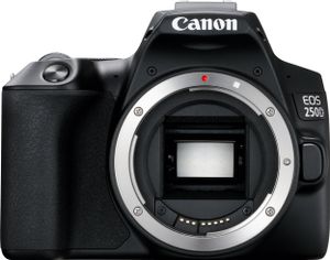 Canon EOS 250D + EF-S 18-55mm f/4-5.6 IS STM + EF 50mm f/1.8 STM, 24,1 MP, 6000 x 4000 Pixel, CMOS, 4K Ultra HD, Touchscreen, Schwarz