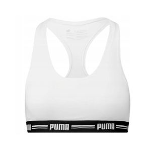 Dámske prsia PUMA - Iconic Racer Back, Soft Cotton Modal Stretch White M