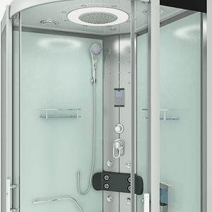 Dampfdusche Dusche Duschkabine D58-10T2-EC Duschtempel Sauna 90x90 cm