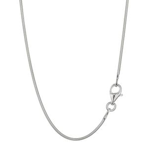 NKlaus 70cm elegante Schlangenkette rund 925 Silber 1mm breite Halskette Silberkette 8423