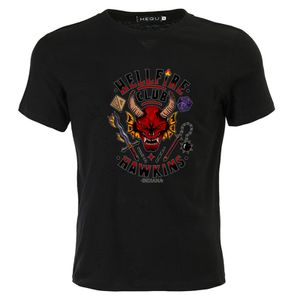 Männer T-Shirt Hellfire Club Kurze Ärmel T-Shirt Größe: 2XL Schwarz Jungen T-Shirt