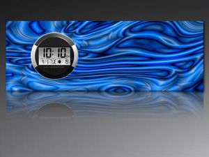 6116 Dixtime Digitálne dizajnové nástenné hodiny, moderné hodiny do obývacky 35x100cm