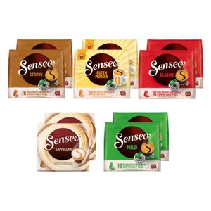 SENSEO Pads Probierbox 5 Sorten Vielfaltspaket Kaffeepads - 132 Getränke