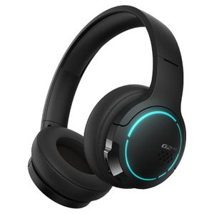 HECATE by Edifier G2BT Gaming-Headset, kabellose Bluetooth 5.2-Kopfhörer, leichte Over-Ear-Kopfhörer mit Geräuschunterdrückung, RGB-Licht, Schwarz