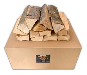PINI Brennholz ofenfertig Buche 20 Kg ca. 25 cm für Kamin Grill Feuerschale PizzaofenSmoker