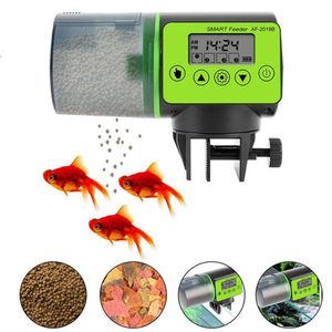 Automatischer Fischfutterautomat Auto LCD Dispenser Fütterungstimer Aquarium Tanks Teich
