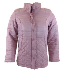 Damen Jacke Steppjacke Übergangsjacke gesteppt leicht Outdoorjacke Frühling rosa, Größe:XXL