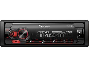 Pioneer MVH-S320BT autorádio s USB a Bluetooth červené
