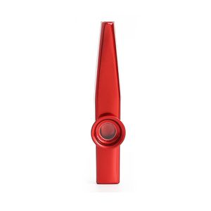 Klassisches Aluminium-Kazoo, einfach zu spielendes Gitarrenbegleitungs-Kazoo-Musikwerkzeug-Rot