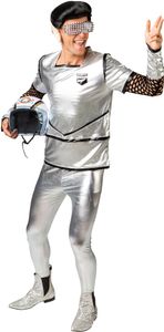 Space Man T-Shirt Sci-Fi Raumfahrt Weltraum Karneval Fasching Kostüm 50/52