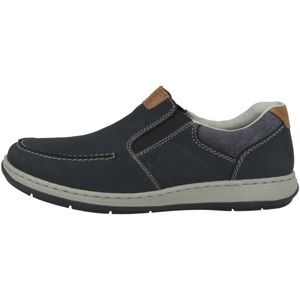 Rieker 17360 Schuhe Herren Halbschuhe Slipper extra Weit, Größe:44 EU, Farbe:Blau