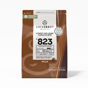 Recipe n°823 NV  - 2,5 kg Vollmilch Schokoladenkuvertüre Callebaut, Schokoladenchips/Callets