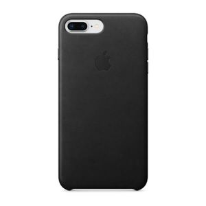 Apple iPhone 7 Plus / 8 Plus Leder Case, Schwarz