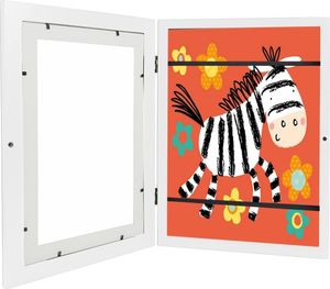 Kinder Kunst Bilderrahmen Kunstrahmen A4 Frontöffnung Kunstfotorahmen für Kunstwerke, Kinder Kunst Weiß