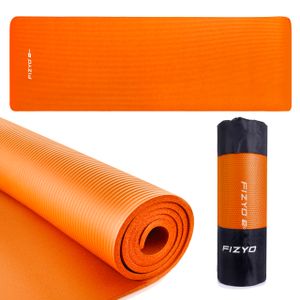 FIZYO Gymnastikmatte mit Tasche (183 x 61 x 1 cm) | Yogamatte für Yoga, Training, Erholung und Entspannung | Fitnessmatte aus NBR-Foam