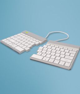 R-Go Split Break QWERTY (US) - Biały - Bezprzewodowy Bluetooth