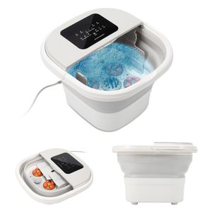Jopassy Fussbadewanne Eimer Wasser Fußbad Massagegerät Massage Faltbar mit LCD 4 in 1