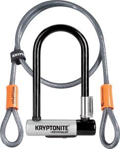Kryptonite Kryptolok Mini-7 W/Flex 82x178mm Silver/Black Oceľové lanko-Zámok